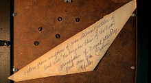 Click for Large Memo of J.W. Zetteler, Wounded in Civil War